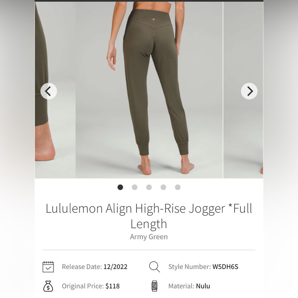 lululemon Aligned Joggers